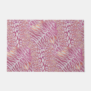 Leopard tiger skin trendy doormat
