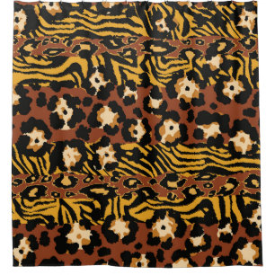 Leopard, tiger skins, wild pattern.