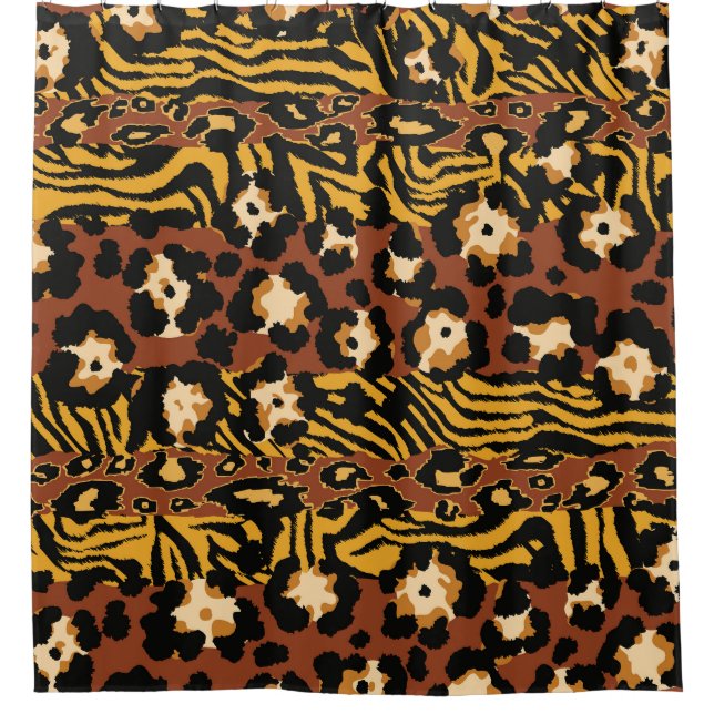Leopard, tiger skins, wild pattern. (Front)