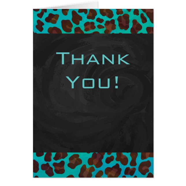 Léopard Turquoise et Brown (Devant)