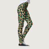Leopard turquoise leggings (Right)