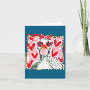 Leopard Valentine's Day Goose Cute Animal Couple M Card