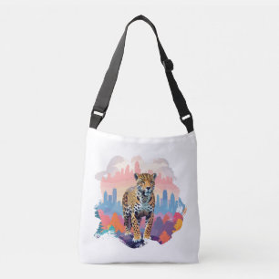 Leopard Vector Art Animal In The Majestic Nature Crossbody Bag