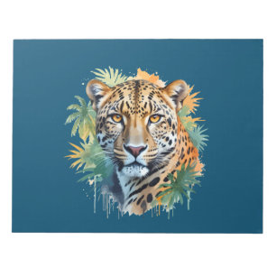 Leopard Vector Art Animal In The Majestic Nature Notepad