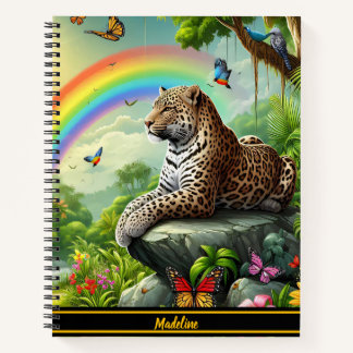 Leopard Vibe: Artistic Jungle Rest Notebook