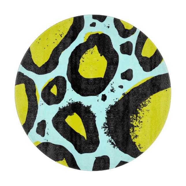 Leopard Vibrance: Colourful Wild Textures. Cutting Board (Front)