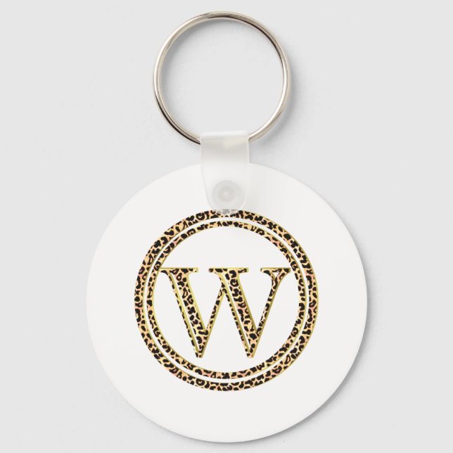 Leopard W Keychain (Front)