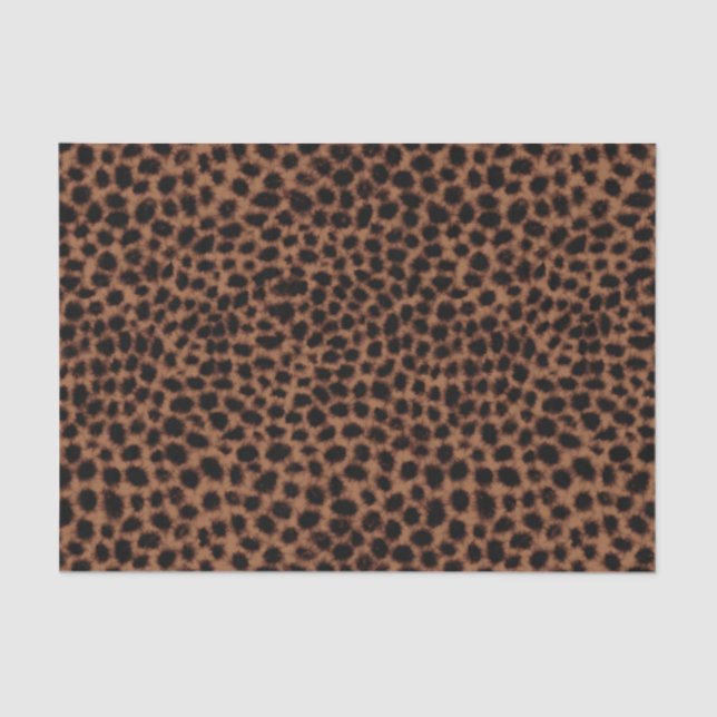 Leopard watercolor pattern tissue paper (Front)