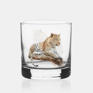 Leopard Whiskey Glass