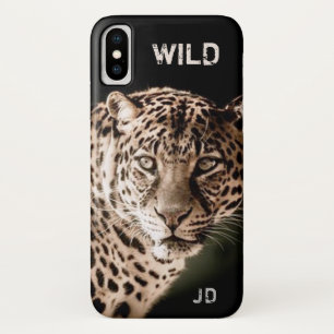 Leopard, Wild Animal, Monogram, Case-Mate iPhone Case
