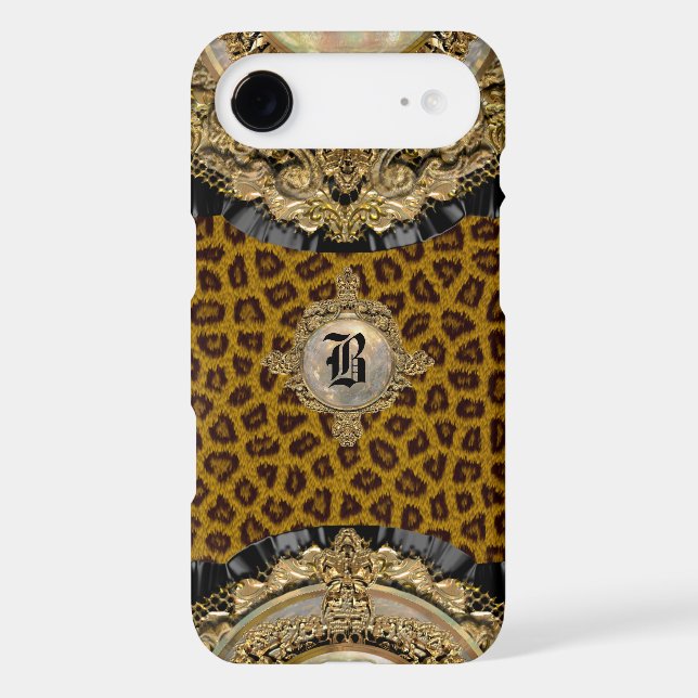 Leopard Wildroyce   Elegant Monogram Plus Case-Mate iPhone Case (Back)