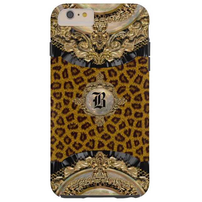 Leopard Wildroyce   Elegant Monogram Plus Case-Mate iPhone Case (Back)