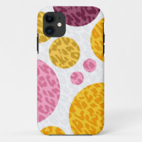 Leopard with Polka Dots | Yellow Pink Purple