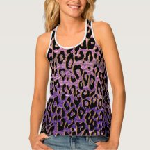 Leopard  Women's All-Over Print Racerback Tank Top