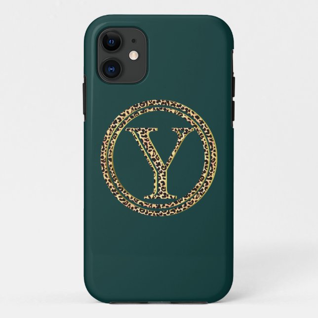 Leopard Y Case-Mate iPhone Case (Back)