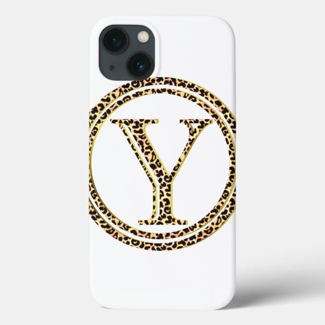 Leopard Y Case-Mate iPhone Case (Back)
