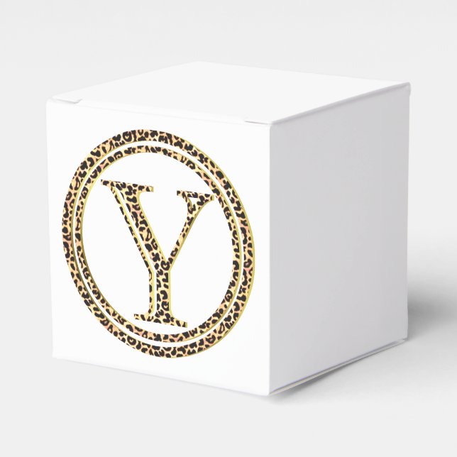 Leopard Y Favor Box (Front Side)