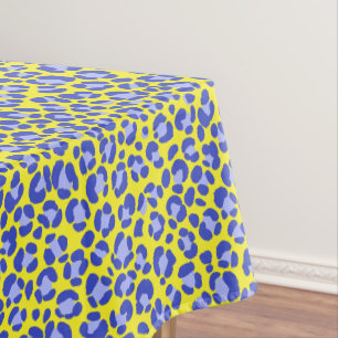 Leopard Yellow Blue Purple Tablecloth