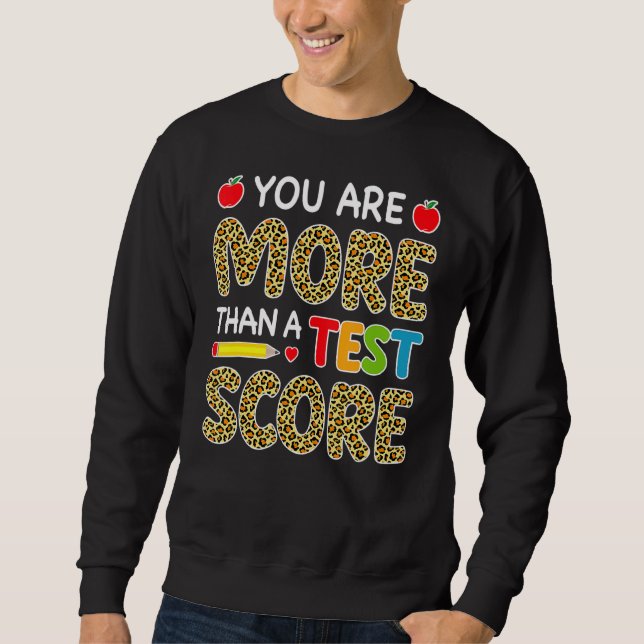 Leopard You Are More Than A Test Score Tee Teacher (Front)