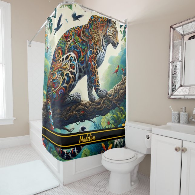 Leopard Zeal: Vibrant Jungle Patterns (In Situ)