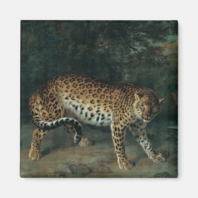 Leopardess (by Jean-Baptiste Oudry) Magnet (Front)