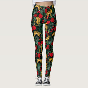 Leopards and Roses Leggings