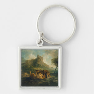 Leopards at Play, c.1763-8 Keychain
