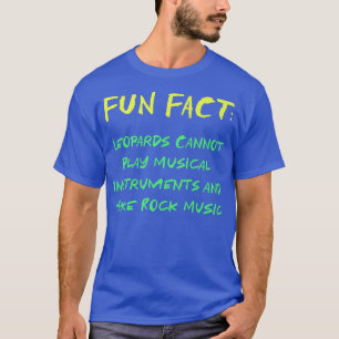 Leopards Can't Make Rock Music Funny Animal Pun Hu T-Shirt