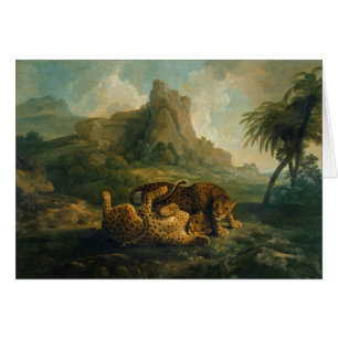 Léopards de George Stubbs   au jeu, c.1763-8