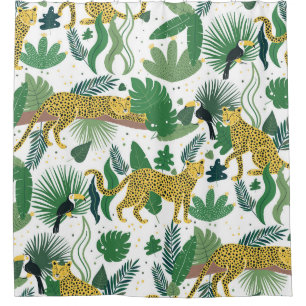 Leopards Jungle: Tropical Kids Seamless.