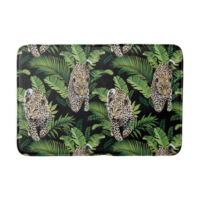 Leopards Pattern bath mats (Front)