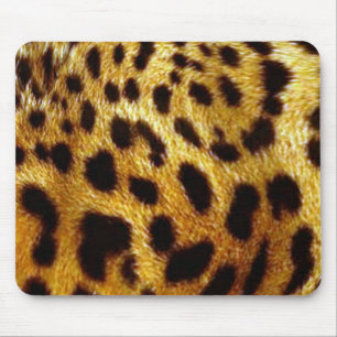 leopards skin print mouse pad