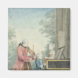 Leopold Mozart and his Children Wolfgang Magnet