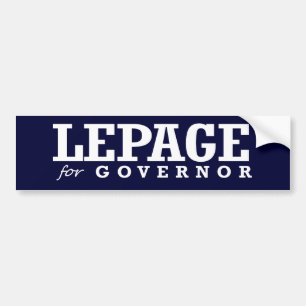LEPAGE FOR GOVERNOR 2014 BUMPER STICKER
