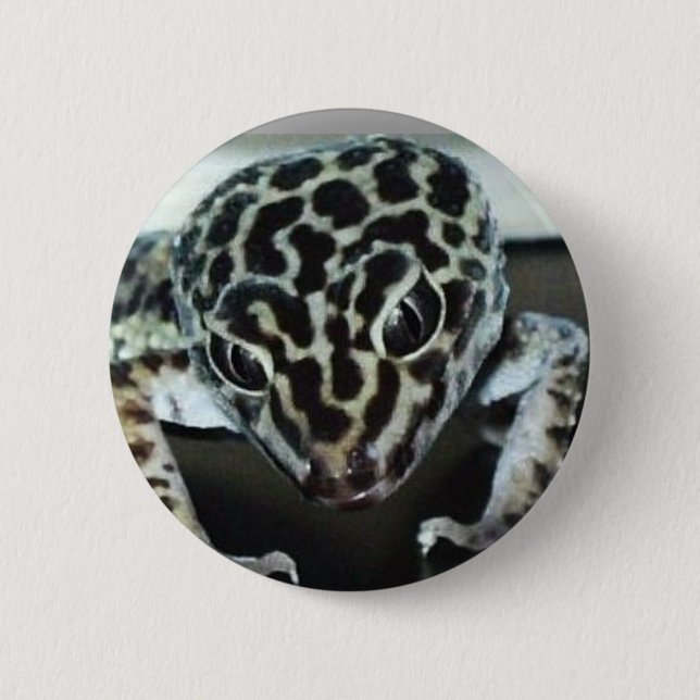 Lepard Gecko 2 Inch Round Button (Front)