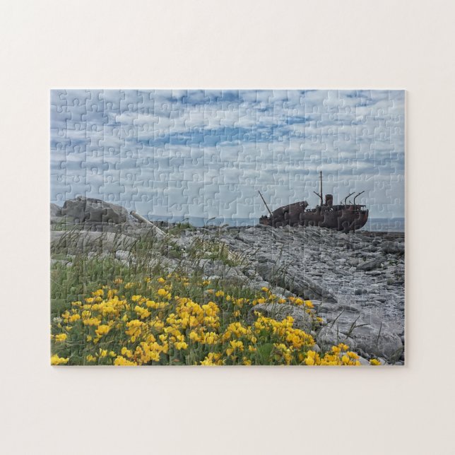 L'épave de Plassey sur Inis Oirr, Irlande Puzzle (Horizontal)