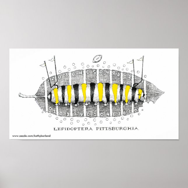 Lepidoptera Pittsburghia-Zazzle, www.zazzle.com... Poster (Front)