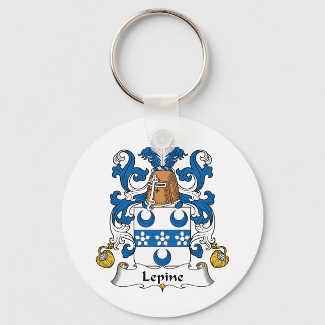 Lepine Family Crest Keychain (Front)