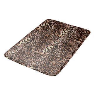 Lepoard Skin Print Bath Mat