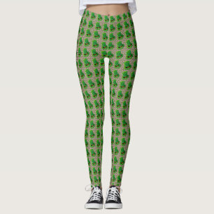 Leprachaun Hat St. Patrick's Day Print Leggings