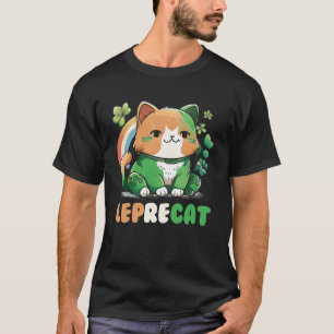Leprecat Cute Irish Cat St Patricks Catricks Day K T-Shirt