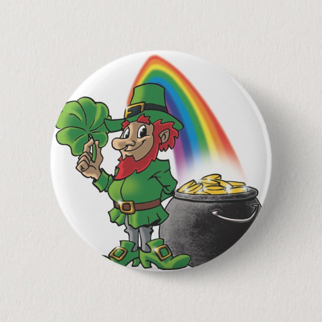 Leprechaun 2 Inch Round Button (Front)