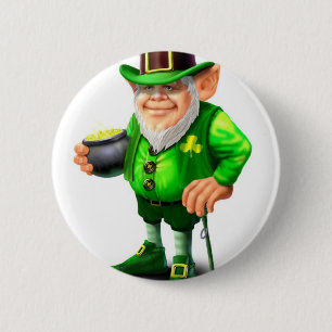 Leprechaun 2 Inch Round Button