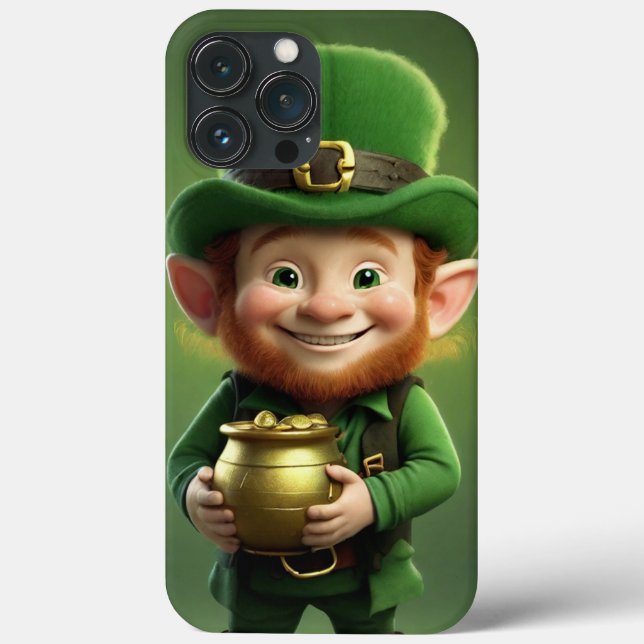 Leprechaun and Pot of Gold iPhone / iPad case (Back)