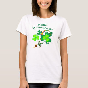 Leprechaun and Shamrock T-Shirt