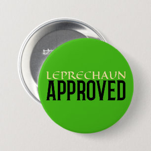 Leprechaun Approved Button