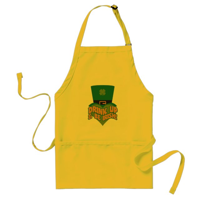 Leprechaun apron - choose style & colour (Front)