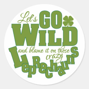 Leprechaun autocollants personnalisés