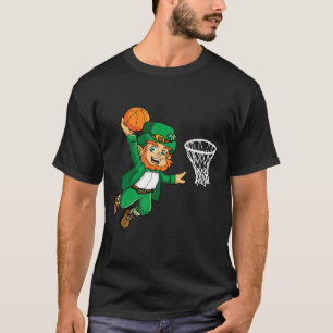 Leprechaun Basketball St Patricks Day gifts for T-Shirt