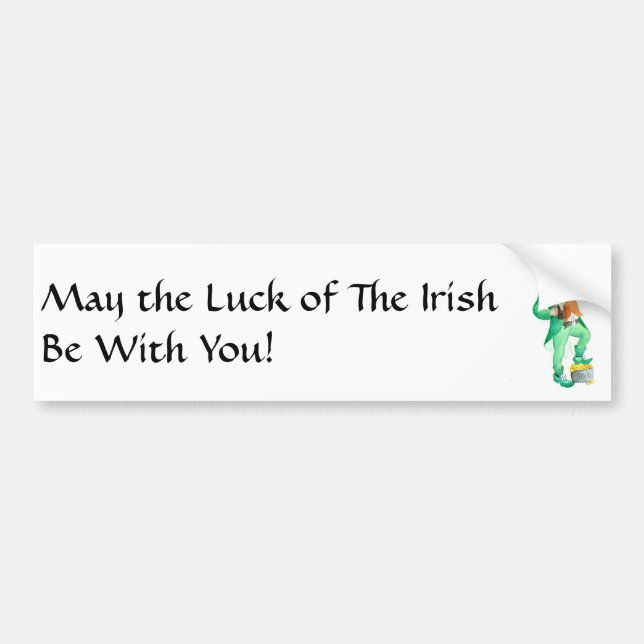 Leprechaun Bumper Sticker (Front)
